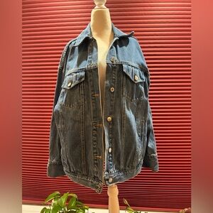 Oversized denim jacket